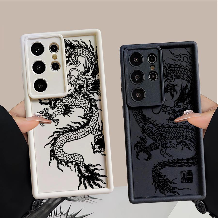Cool C-Chineses Dragon Phone Cover Case for Samsung Galaxy S26 Ultra S20FE S24 Plus S23 FE S22 S21 S24Ultra S25 S25 Edge