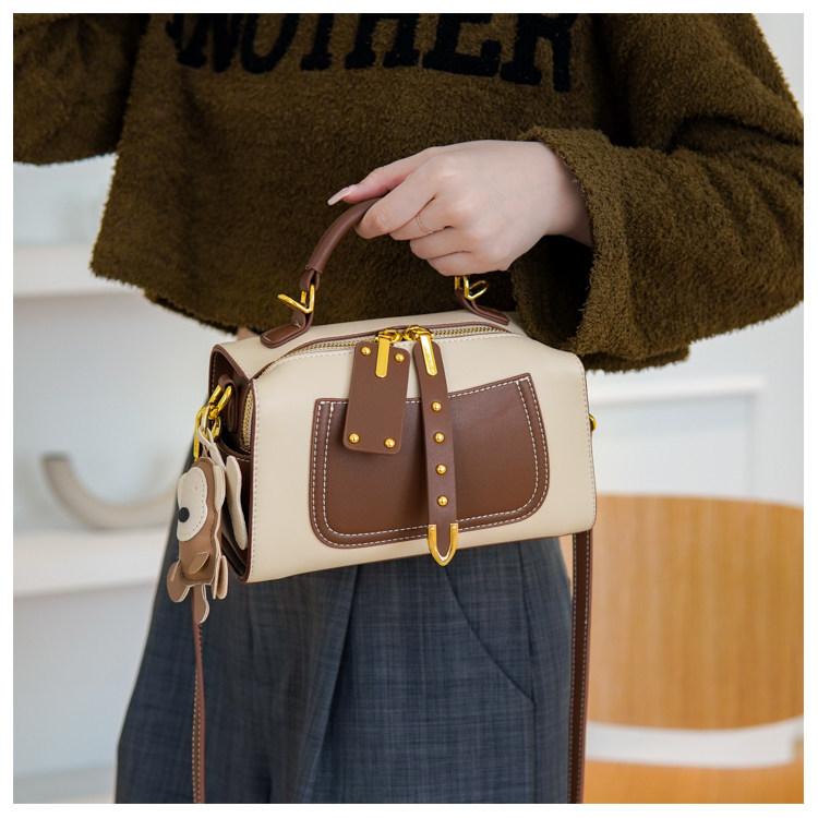 New Fashion Light Luxury Women's Handbags Contrasting Color Commuter Ladies Pillow Bag Casual Simple Shoulder Oblique Span Bags for Wife Birthday Gift
