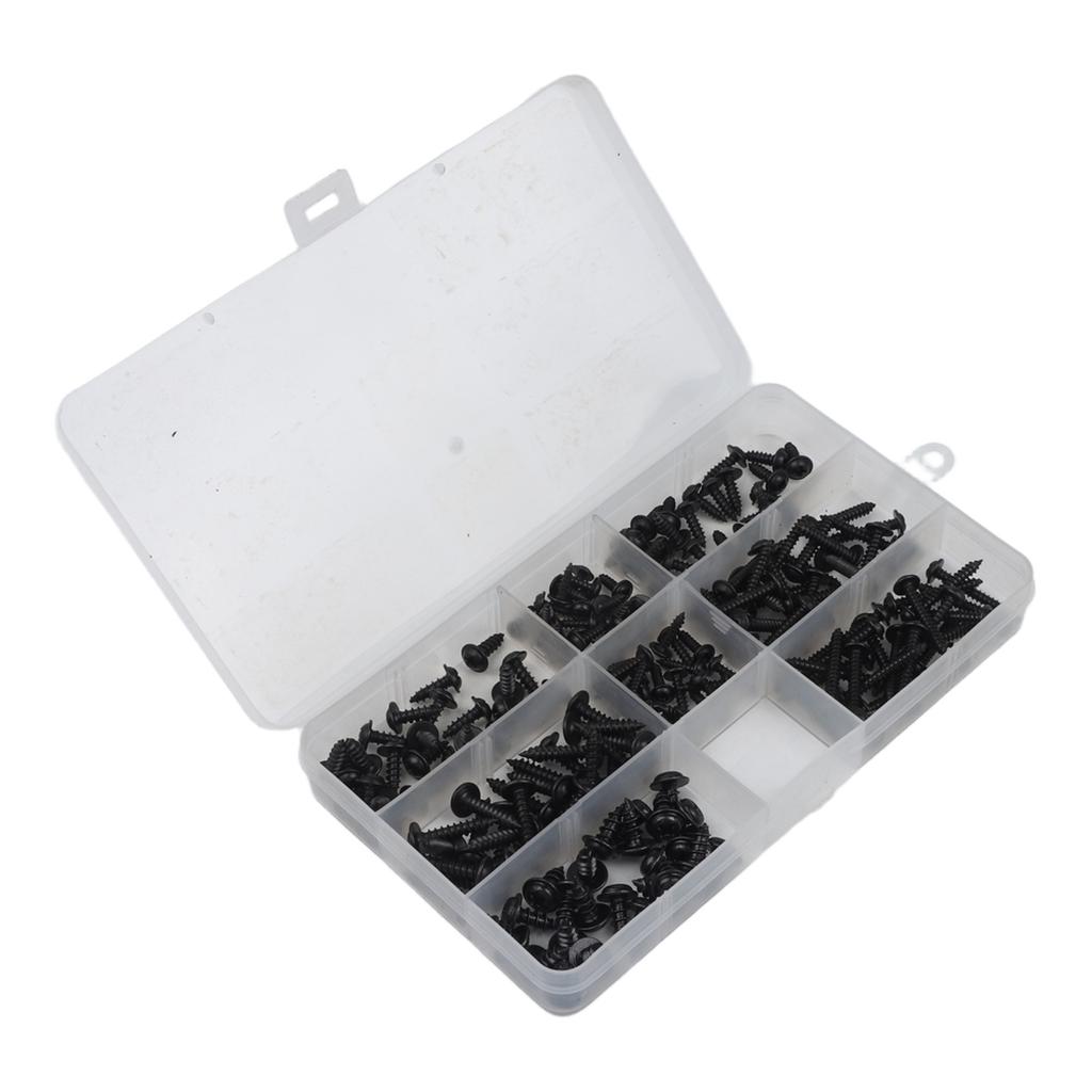 Industrial Standard Self Tapping Screws Self Tapping Screws Round Head Screws Black Zinc Plated Self-tapping Screws