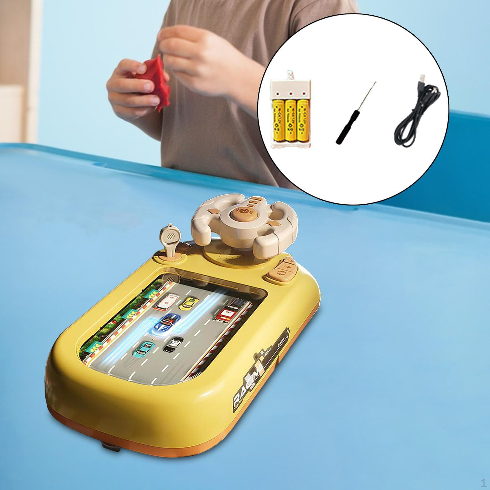 

Игрушка-руль для детей, интерактивное рулевое управление для малышей жёлтый