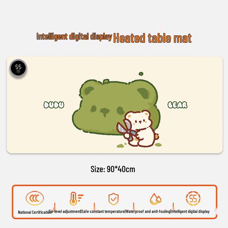 Electric Heating Desk Pad - Warm Mouse Pad for Office & Student Use