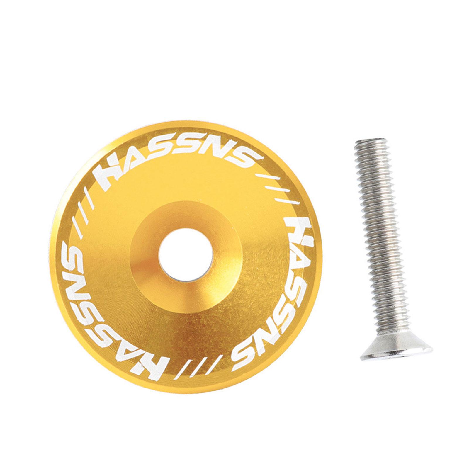 

Bicycles Headset Caps & Screw Aluminum Alloy Bike Front Fork Stem Top Caps Bike Stem Cover Replacement Cycling Part