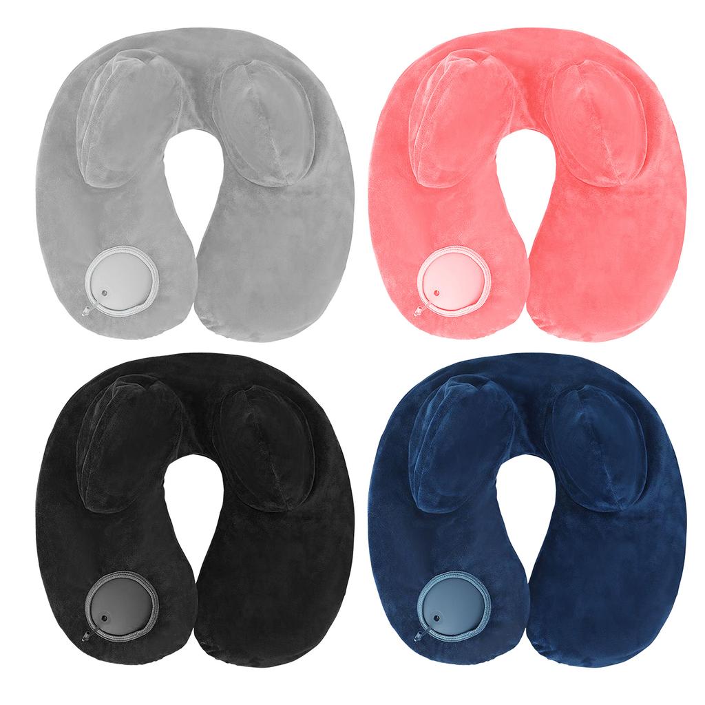 Soft Head Neck Support Lightweight Sleeping Neck Pillow U Shaped Pillow Inflatable Travel Pillow for Travel Sleeping