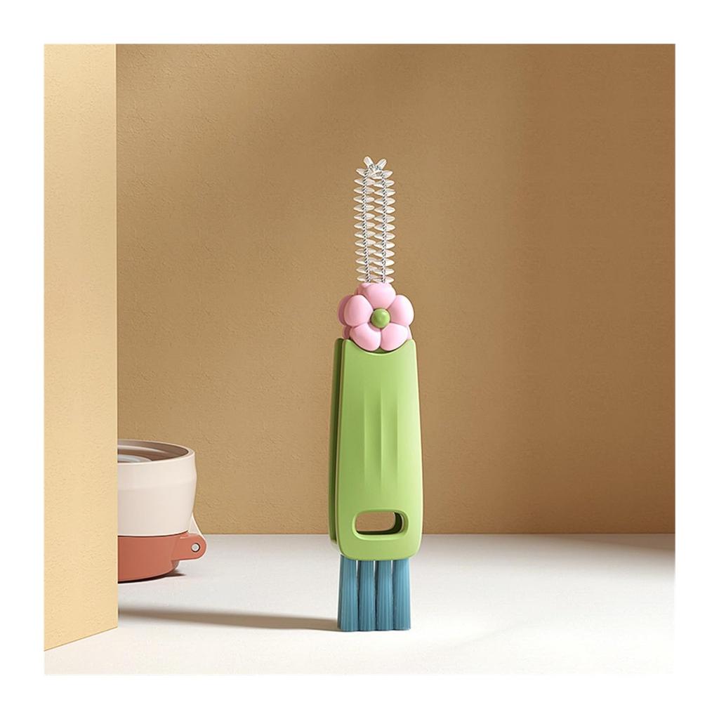 1PC 3 In 1 Cup Lid Cleaning Brush,2024 New Crevice Cleaning Brush for Bottle Gap Tight Spaces Coffee Thermos Cup Kitchen Tools