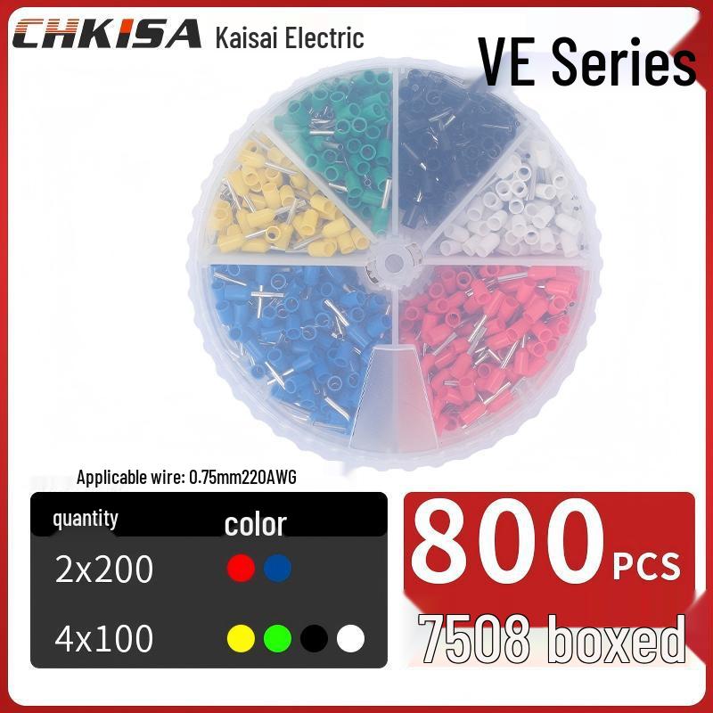 Round Tube VE Terminal Storage Box for Quick Wiring and Cold Pressed Ferrules