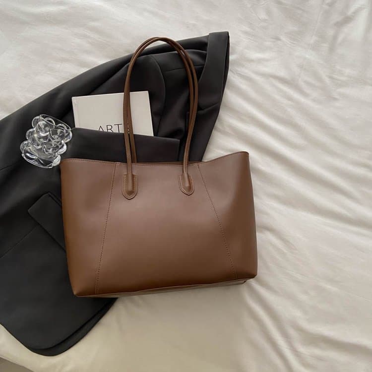 

Новая женская сумка через плечо, сумка-тоут для通勤 40*11*28cm коричневый