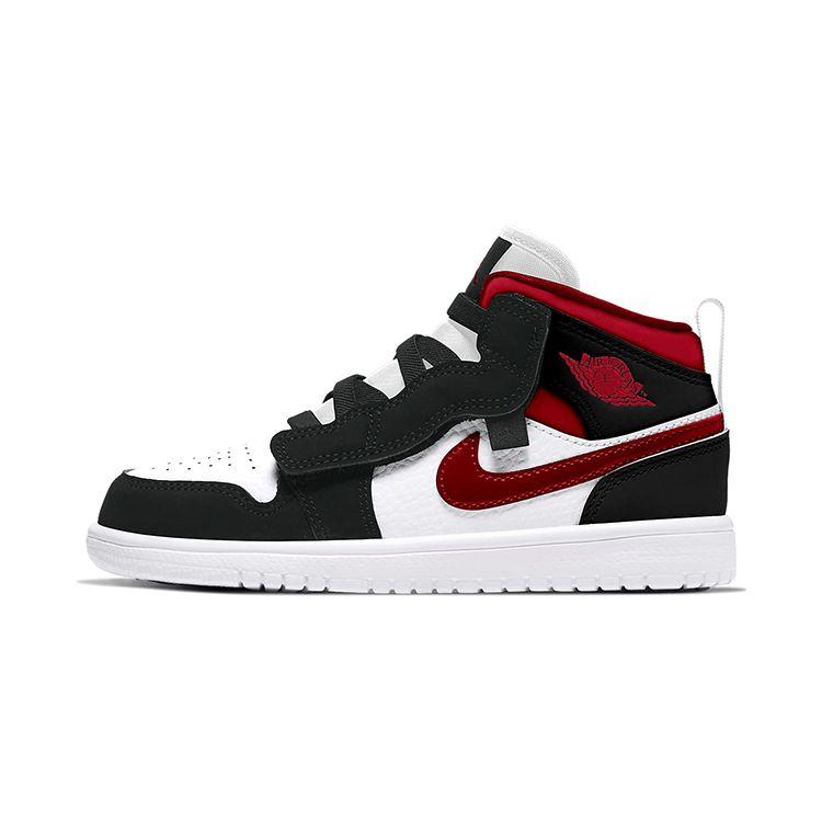 Jordan 1 Mid Alt Comfortable Versatile Non-Slip Shock Absorbing Wear-Resistant Mid-Top Kids Basketball Shoes Kids Basketball Shoes AR6351-122