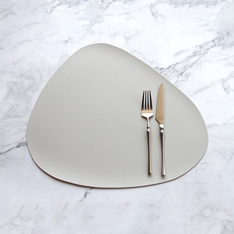 Nordic Faux Leather Waterproof Heat-Resistant Dining Placemat & Coaster Set