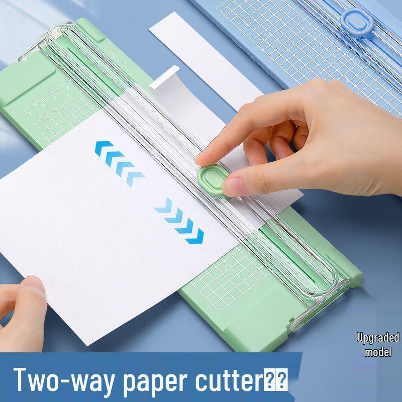 Portable Paper Trimmer & Corner Rounder - Essential Manual Utility Knife for Students and Office.