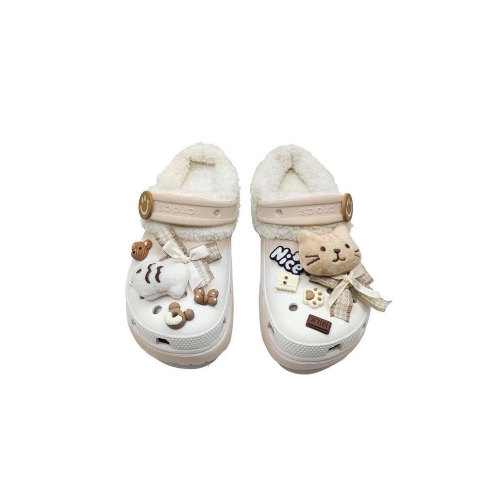 Crocs Classic Platform Clog Snow Melt Bean Paste MH Plan Casual Versatile Fashion Hole Shoes Women's Caramel Colour