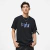 Li Ning T Shirts Men's Black Crew Neck Moderate AHST283-2