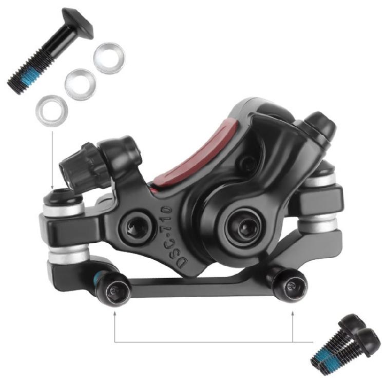 Mountain Bikes Line Pulling Brakes Front & Rear Caliper for Folding Road Bikes Bicycles Mechanical Disc Brake Caliper