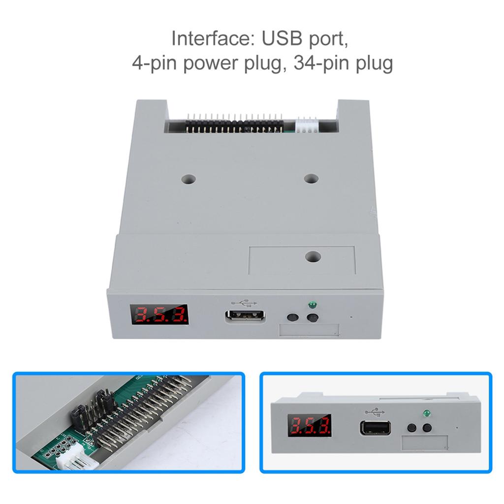 SFR1M44-U100 3.5in 1.44MB USB SSD Floppy Drive Emulator Plug and Play