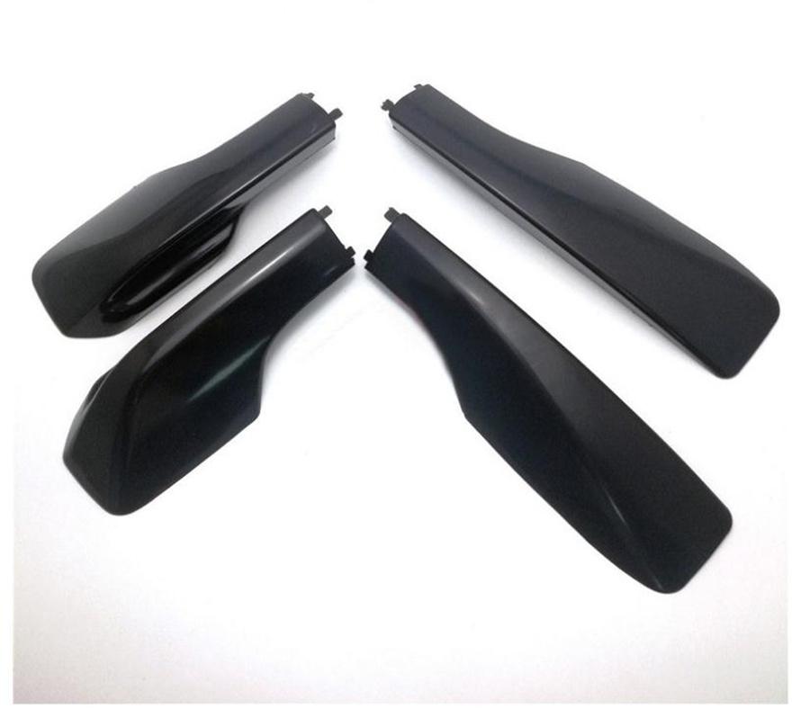 Dla 2001-2005 Toyota RAV4 4 szt. Pokrywa bagażnika dachowego boczna szyna zaślepka czarny ABS