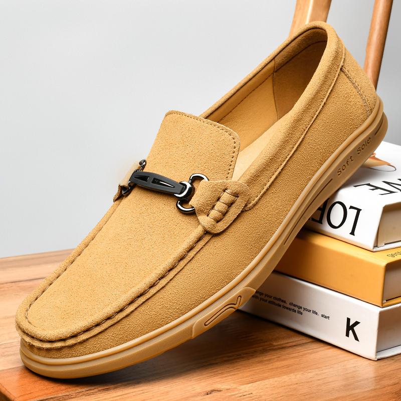 Fashion Designer Fashion New Men's Suede  Leather Shoes Male Causal Loafers Flats Homecoming Prom Wedding Dress Footwear