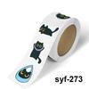 500PCS  Black Cat Roll Stickers Ten Different Patterns Small Pattern DIY Luggage Skateboard Water Cup Decoration Stickers TZ501