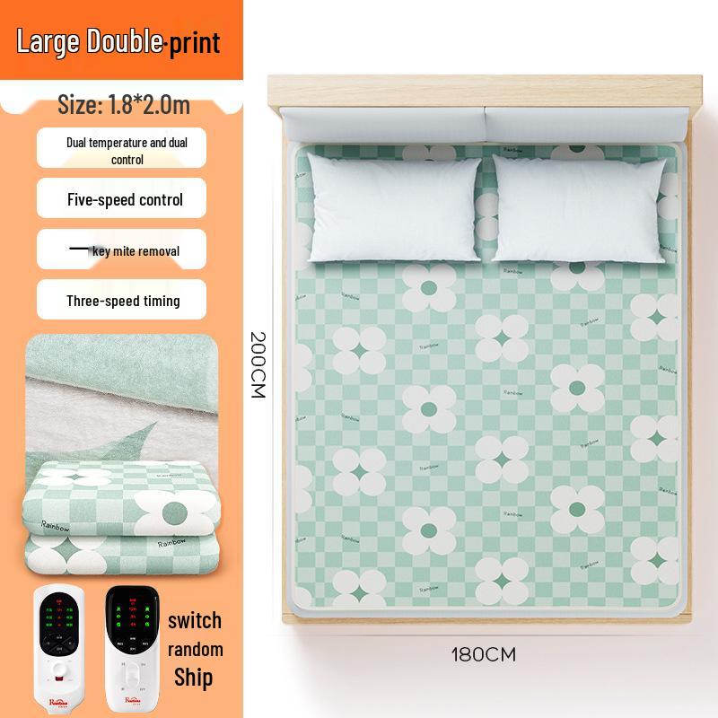 Elektrische Decke von Rainbow: Einzelsteuerung, Temperatur einstellbar, Entfeuchtung, Perfekt für Studentenwohnheime