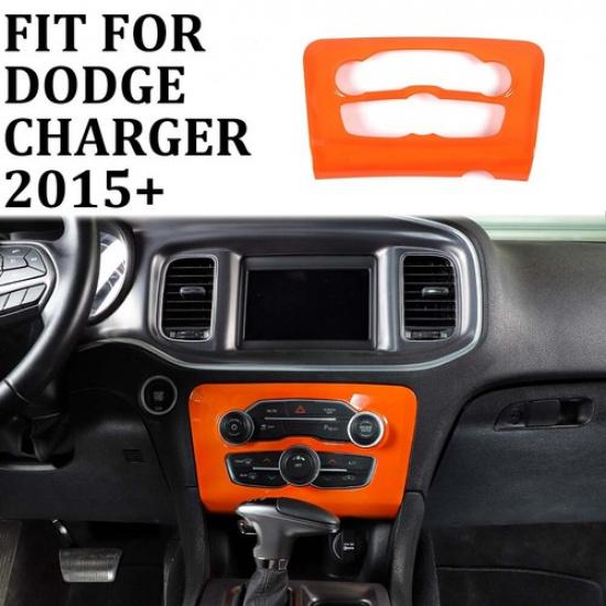 Orange ABS Air Condition Switch Button Panel Trim Cover For Dodge Charger 15+