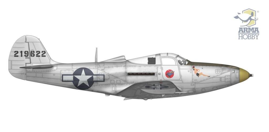 Arma Hobby Skala 1/72 Samolot Rozpoznawczy P-39 Airacobra Plastikowy Zestaw Modelarski ADL70058 (Samolot)