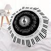1 Automatic Open/Close Piano Key Note Pattern Umbrella - Black and White Design, 8-Rib Frame, Music Lovers & Piano Enthusiasts