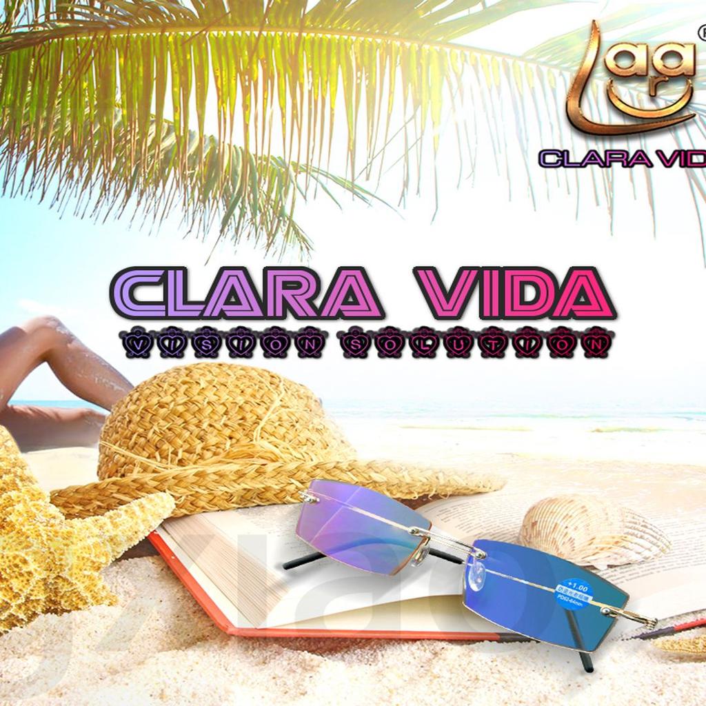 Clara Vida Red Round HIngeless Stylerish Women Lady Reading Glasses +1 +1.5 +2 +2.5 +3 +3.5 +4