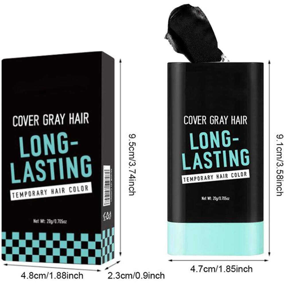 Hair Dye Stick for Women and Men Gray Root Cover Pen with Precision Comb for Quick Touch Up