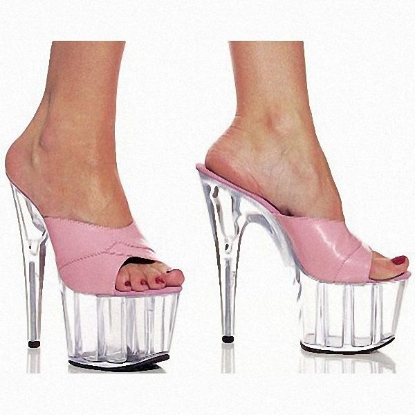 

15 см шпилька модное платье на платформе рыбий рот высокий каблук женские туфли хрустальные классные тапочки 46