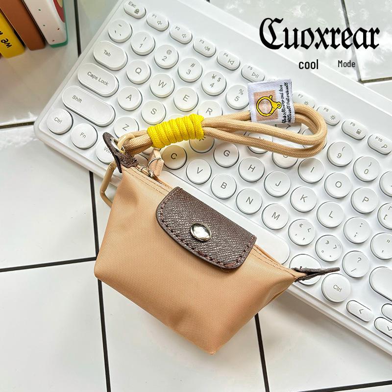 

2025 Oxford Cloth Dumpling Coin Purse: Stylish Earphone & Key Storage Bag Charm абрикосовий