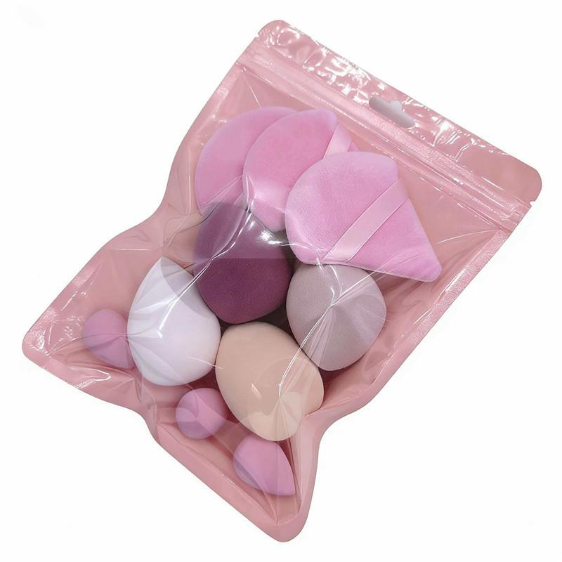 

10Pcs All-Purpose Makeup Sponge Set Cosmetic Blender Beauty Eggs Velvet Triangle Powder Puff Finger Puffs Make Up Accessories