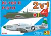 RS Model Mustang Ki100 Typ 5 Jäger 2 Maschinen Set Plastikmodell 1/72 P-51 & "92196"