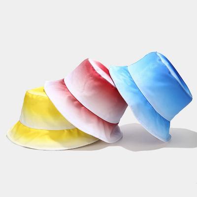 Bucket Hat Men Gradient Fashion Sun Protection Basin Hats For Women Spring Summer New Sunshade Fisherman Hat Travel Leisure Hat