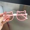 New Children Cute Kitty Sunglasses Acrylic Bow Outdoor UV Protection Sun Glasses Baby Girls Classic Kids Boy UV400 Eyewear