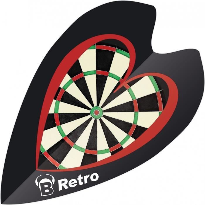 Bull's Vols Mini Retro&; Retrodartboard 100 Micron Black