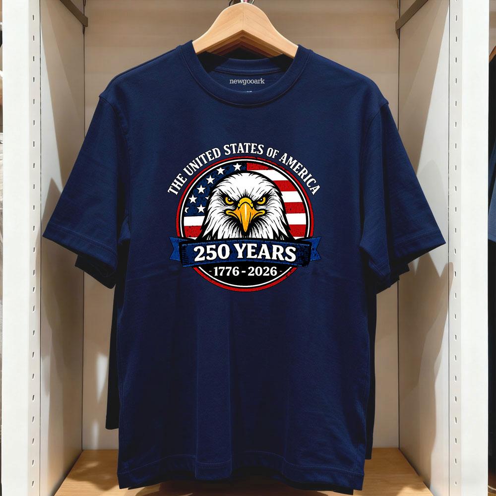 

250 Years America 250 17762026 250th Anniversary US Flag t shirt Women Unisex Casual cotton graphic t shirts Creative streetwear 4XL
