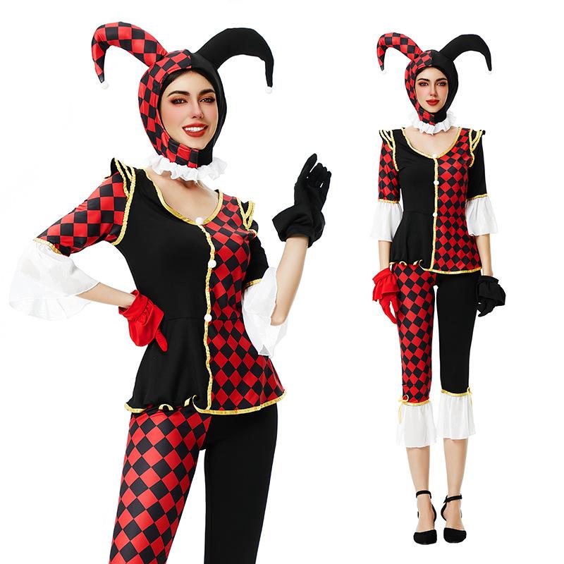 Halloween costume sexy cosplay uniform seduction circus revival clown costume cos show costume