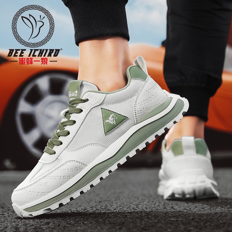 High-end youth casual running sports shoes summer mesh breathable high school men's shoes