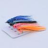 Braided Tube Fish Head Lure – Feather&Flash Fiber Tail, Fast Sinking Reaction Bait for Bass, Trout, Redfish Predators