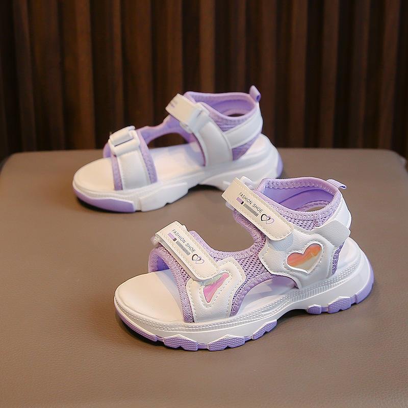 Girls sandals summer 2025 new popular soft sole non-slip fashion children's sports sandals princess slippers