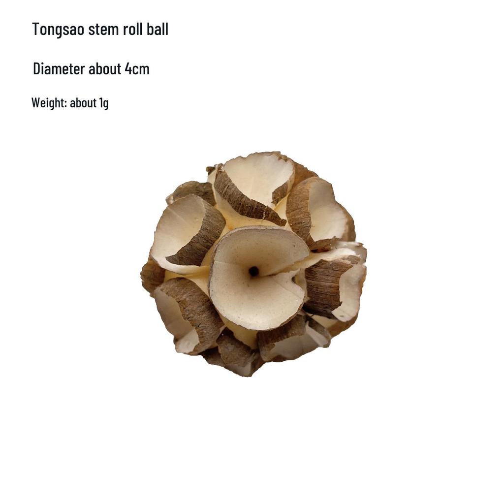 Tiger Skin Parrot Chew Toy - Natural Rattan Ball for Beak Grinding