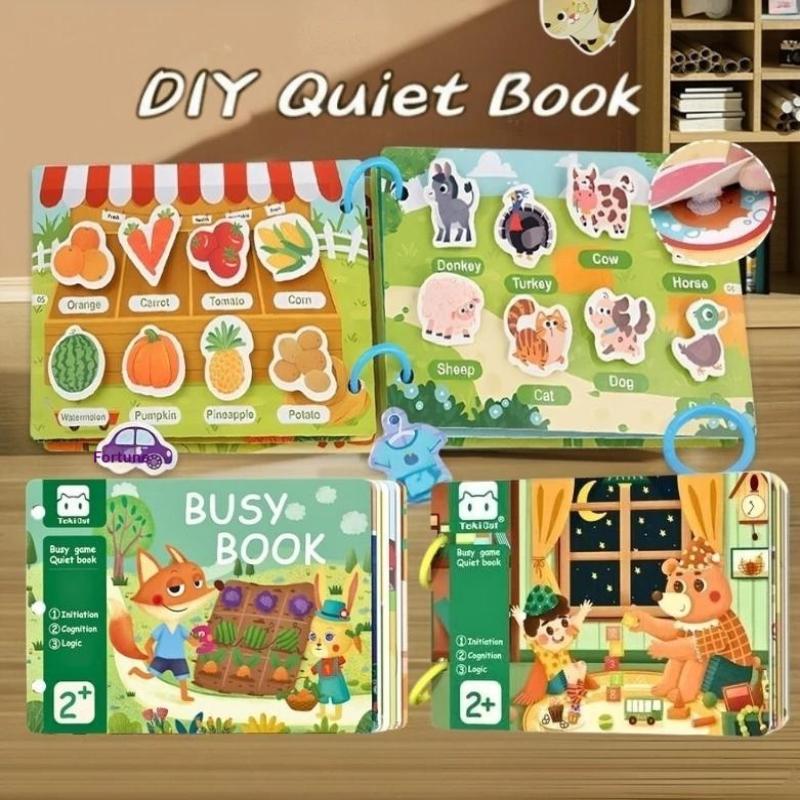 Magnetic Sticker Busy Book For Baby Enlightenment Book Montessori Toy Activity Books For Toddlers