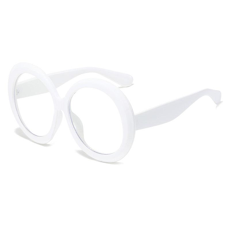 SHAUNA Vintage Oversized Round Women Sunglasses Fashion Double Color Gradient Shades UV400 Men Trending Punk Sun Glasses