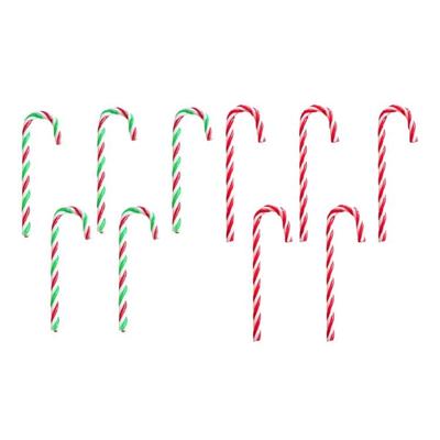 5Pcs Plastic Candy Canes Set Christmas Tree Hanging Decoration Enhances Christmas Party Supplies Decoration Atmospheres