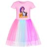 Grup Kpop vânător de vrăjitoare fete la modă stea rochie dantelă curcubeu