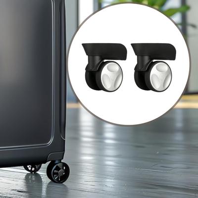 2 Pieces Luggage Replacement Wheels Repair Trolley Travel Case Easy To Install Suitcase Accessory