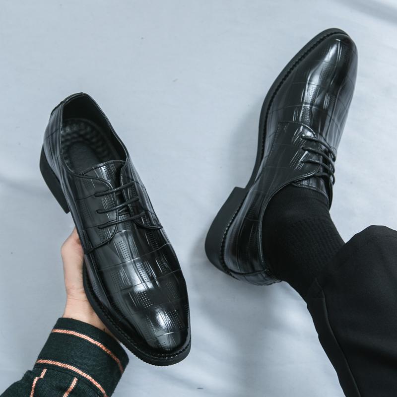 Classic Men Oxford Leather Shoes  Men's Dress Shoes Casual Business Shoes Loafers Male Brogues Formal Shoes Man