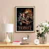 Hobbit Movie Poster 5D Diy Diamond Painting Round Diamond Mosaic Suitable For Beginners Diamond Painting Rhinestones Gift Frameless