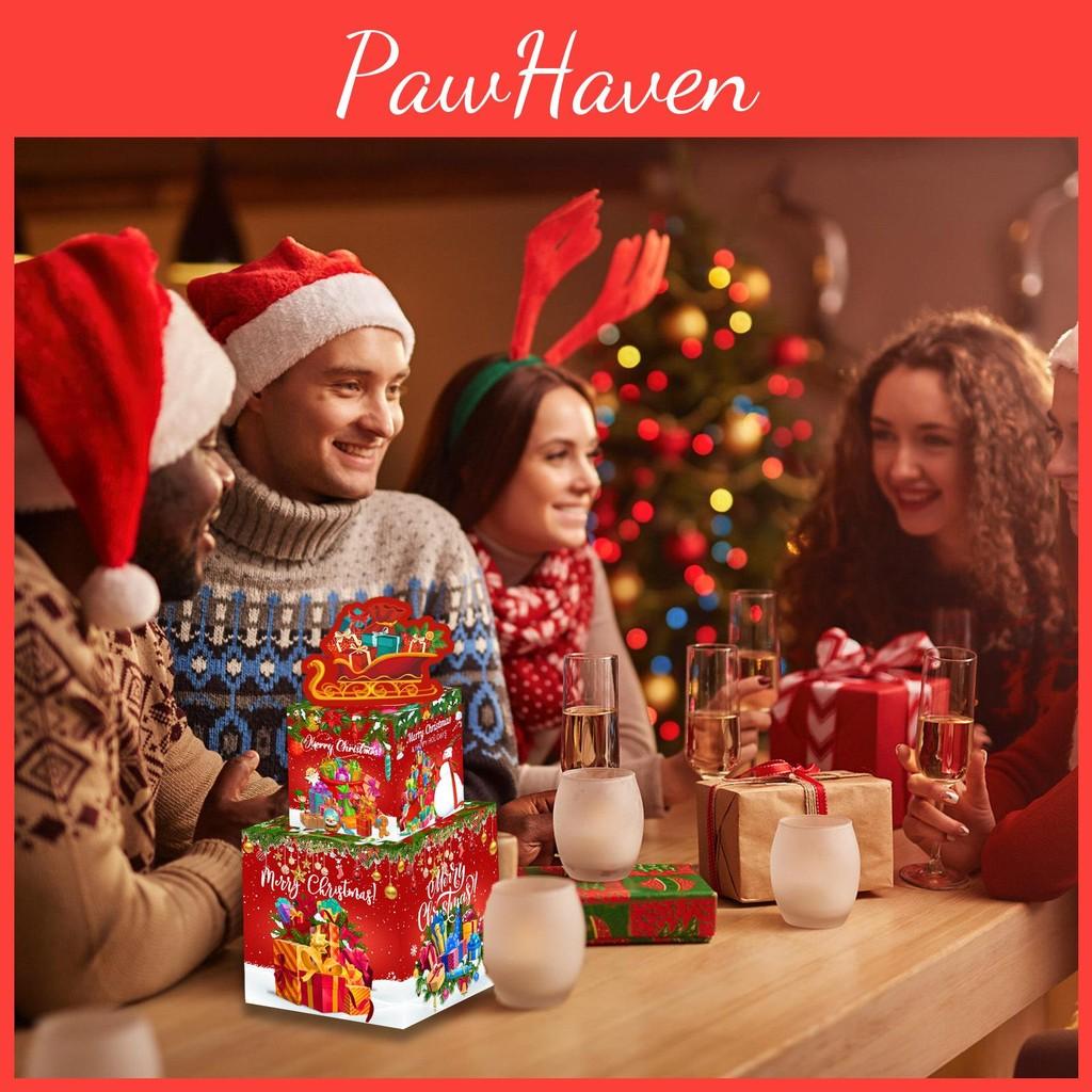 Gift Santa Doublelayer Box With Cardboard Construction Festive Gifting Holiday