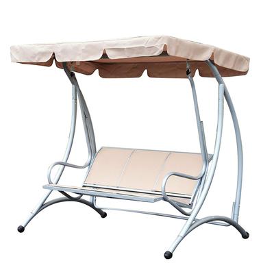 Waterproof Swing Seat Top Cover Outdoor Rainproof Durable Anti Dust Protector Beige