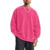 Men's Long Sleeve Distressed Neck Casual Top for Everyday Wear