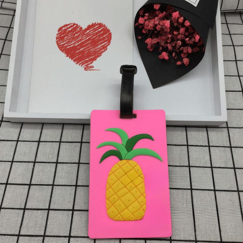 Fruit Cartoon Silicone Luggage Tag for Women/Men Suitcase ID Address Holder Boarding Tag Portable Label Travel Accessories